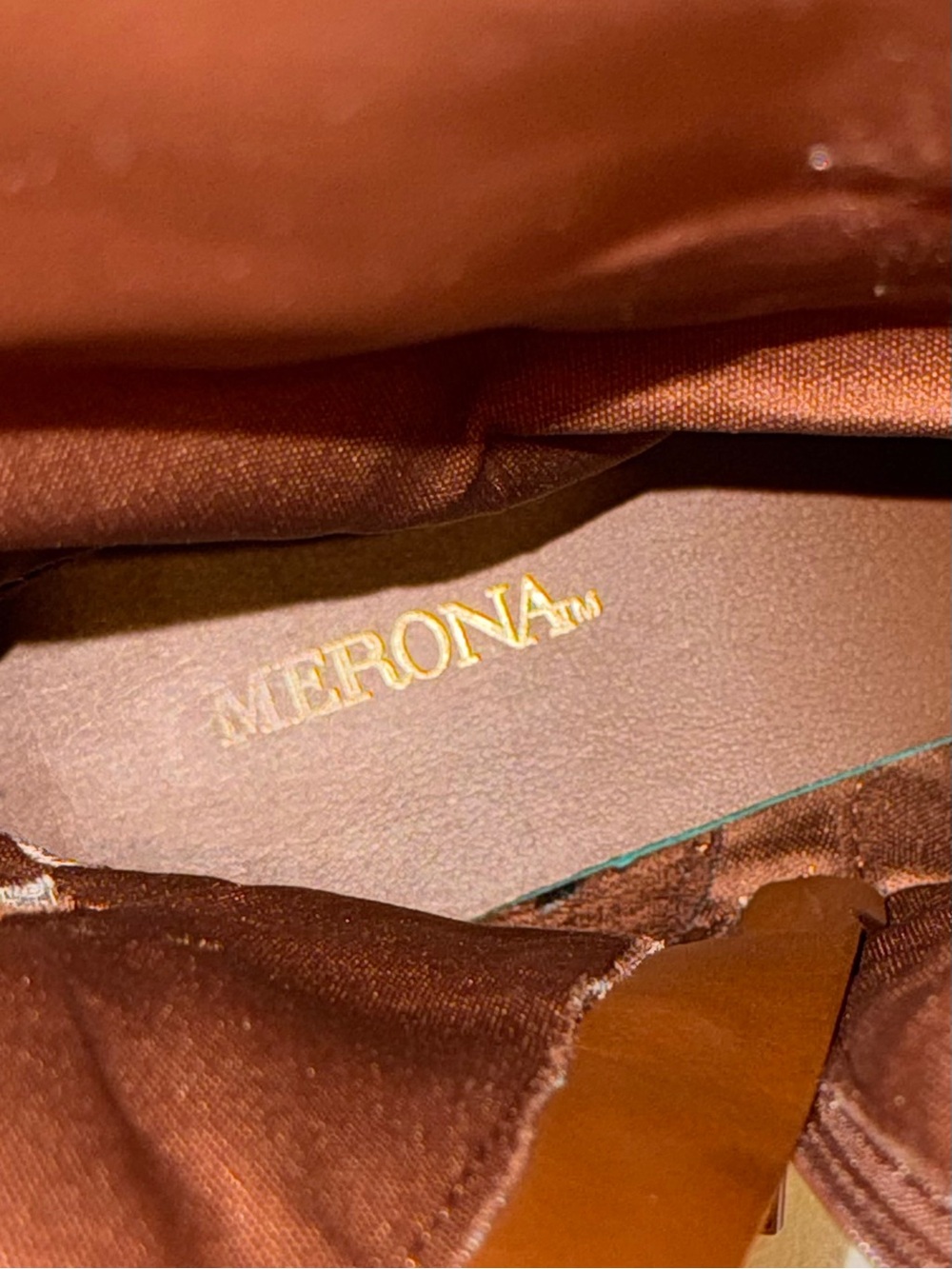 Merona Adeline Brown Zip Up Faux Leather Riding Boots, Size 7.5 - Picture 8 of 8